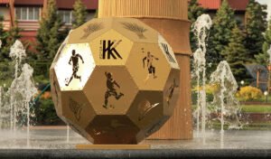 «ФК Колос» — Паблик-арт фонтан со скульптурной композицией