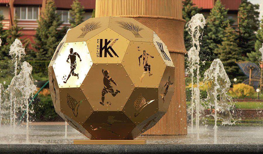 «ФК Колос» — Паблик-арт фонтан со скульптурной композицией