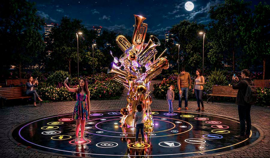 Интерактивный паблик арт «Оркестр»