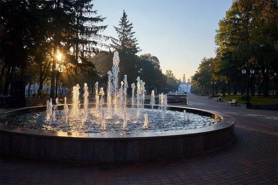 Світломузичний ансамбль фонтанів на Алеї Героїв - Фото №3