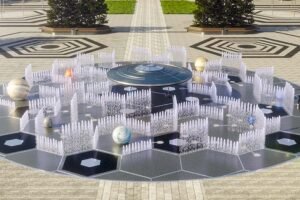 Концепт інтерактивного фонтану-лабіринту «Maze»